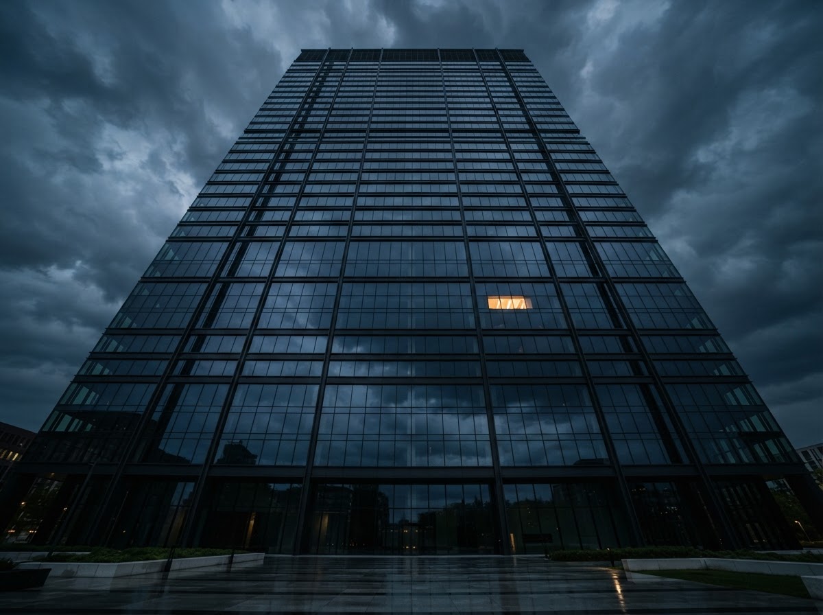 Modern glass building architecture